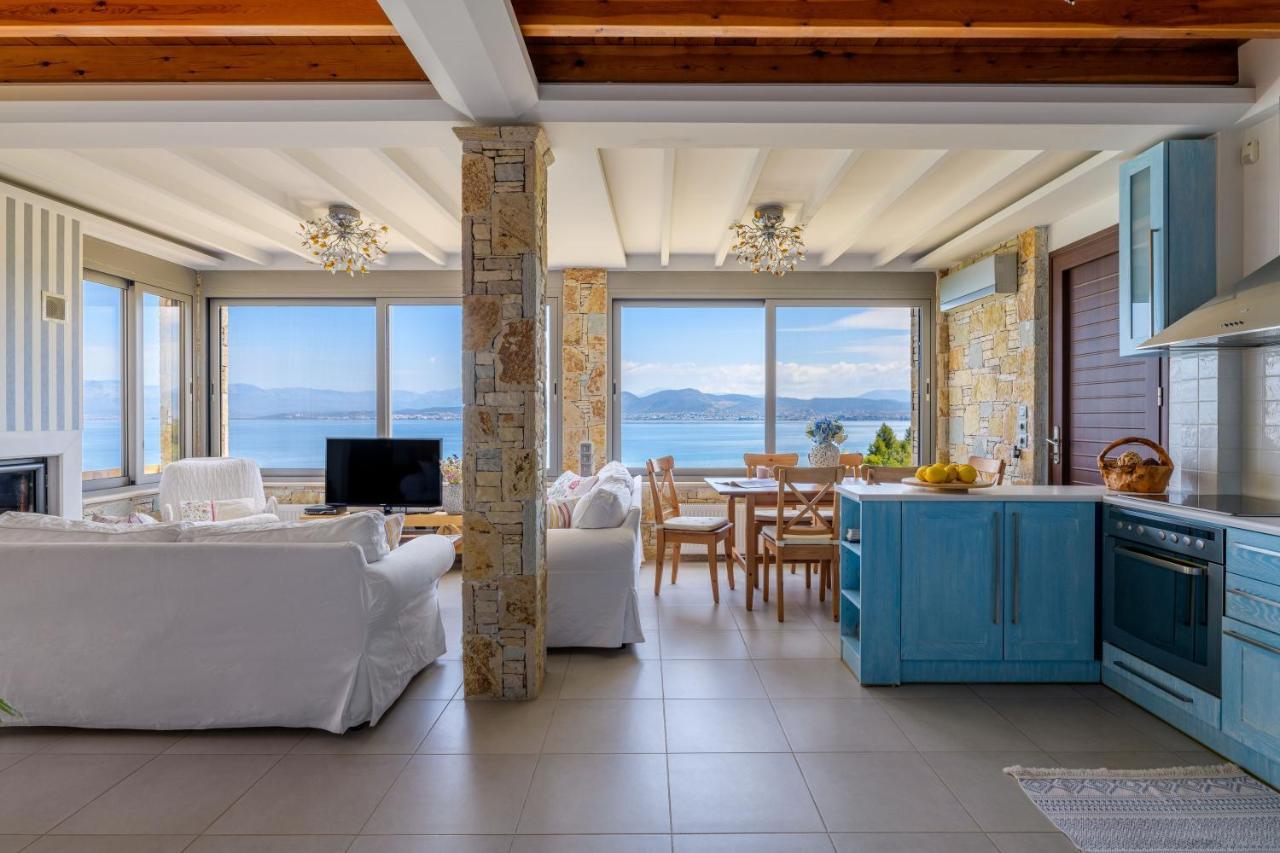 Crystal Beach Villa Chalkís Exterior foto