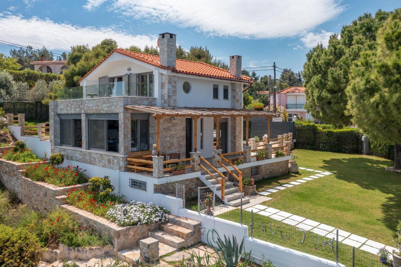 Crystal Beach Villa Chalkís Exterior foto