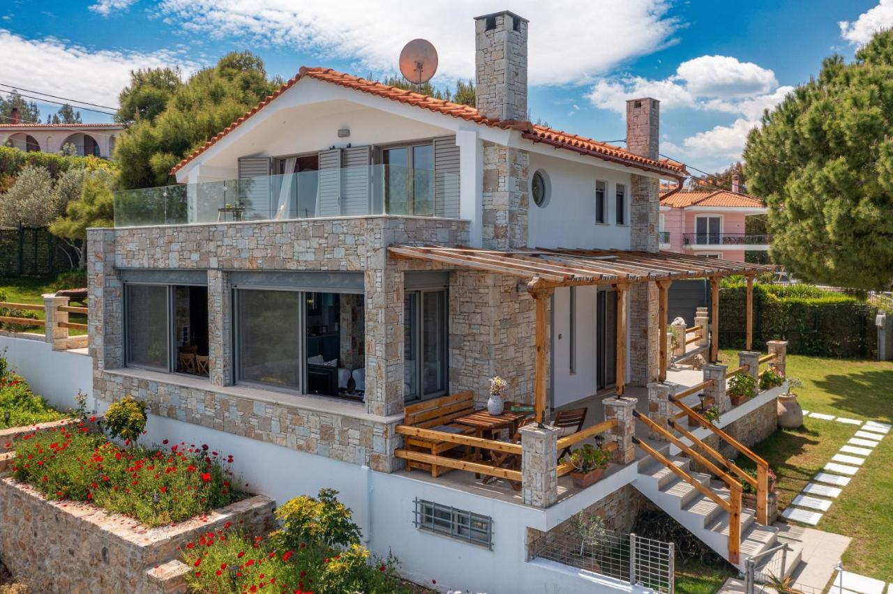Crystal Beach Villa Chalkís Exterior foto