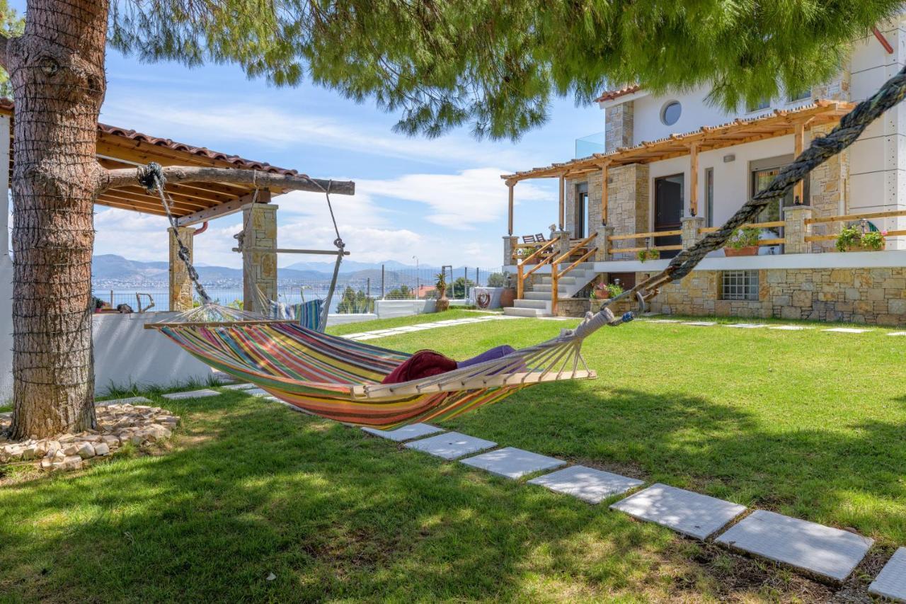 Crystal Beach Villa Chalkís Exterior foto