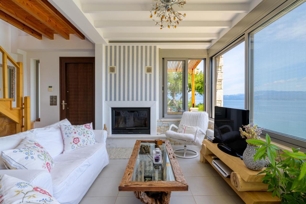 Crystal Beach Villa Chalkís Exterior foto