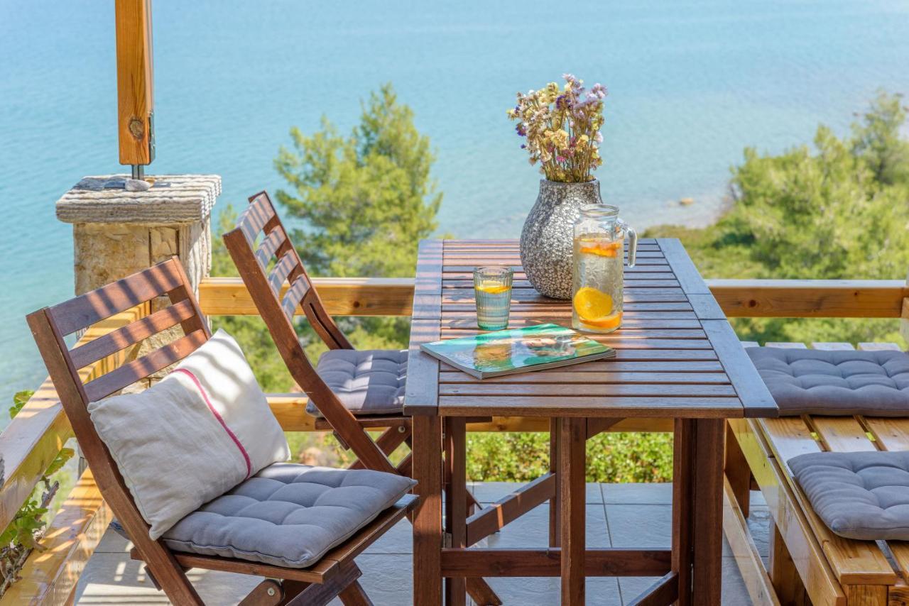 Crystal Beach Villa Chalkís Exterior foto
