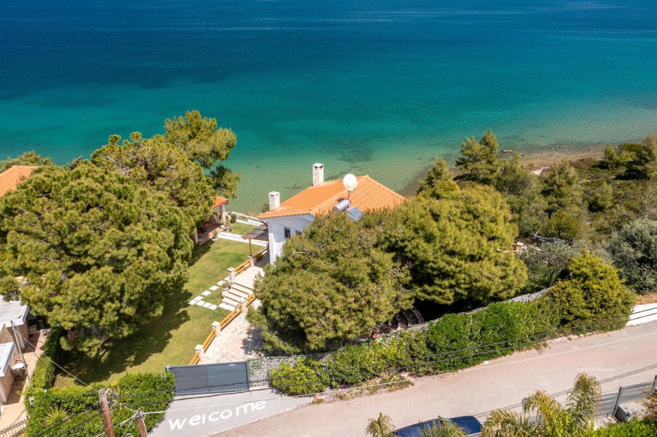 Crystal Beach Villa Chalkís Exterior foto
