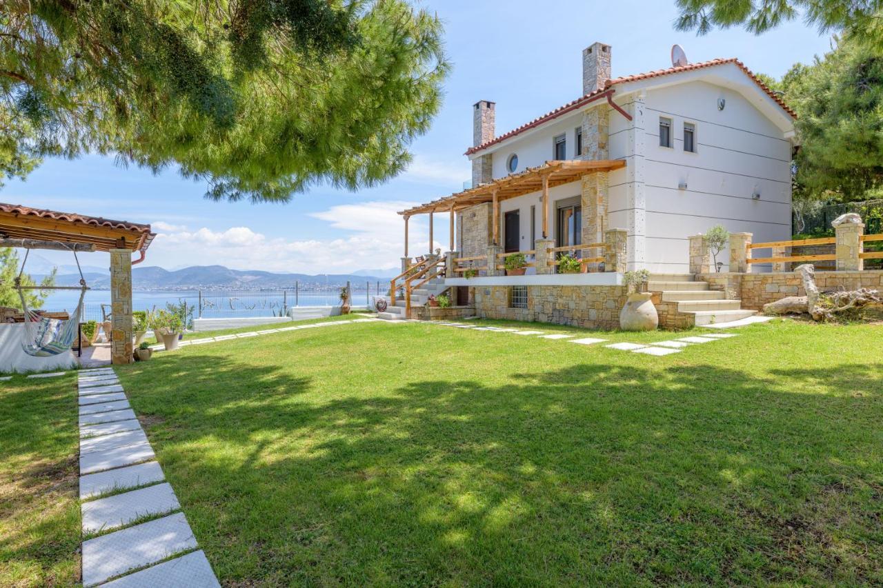 Crystal Beach Villa Chalkís Exterior foto